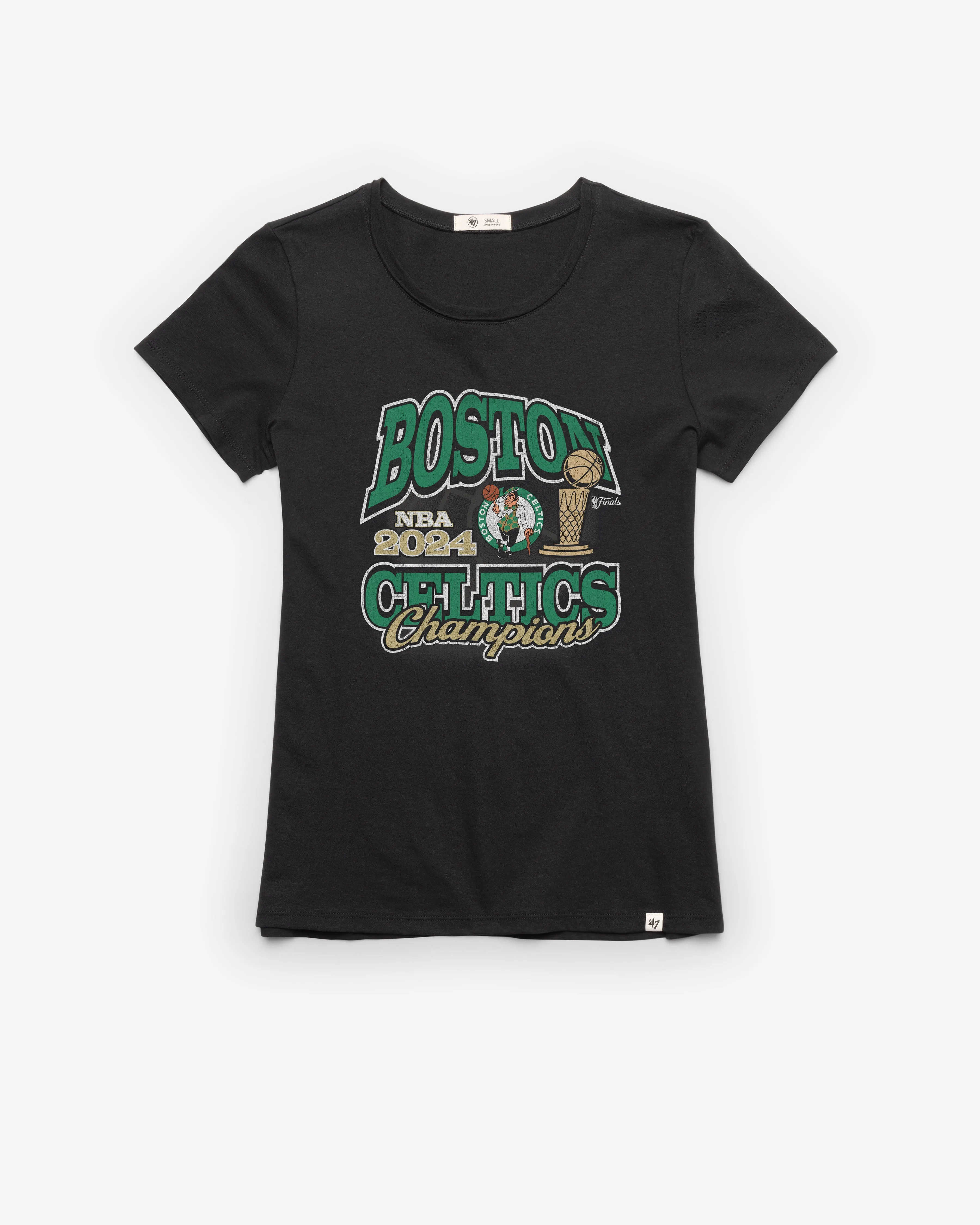 BOSTON CELTICS 2024 NBA CHAMPIONS '47 FRANKIE TEE WOMENS sold by 47