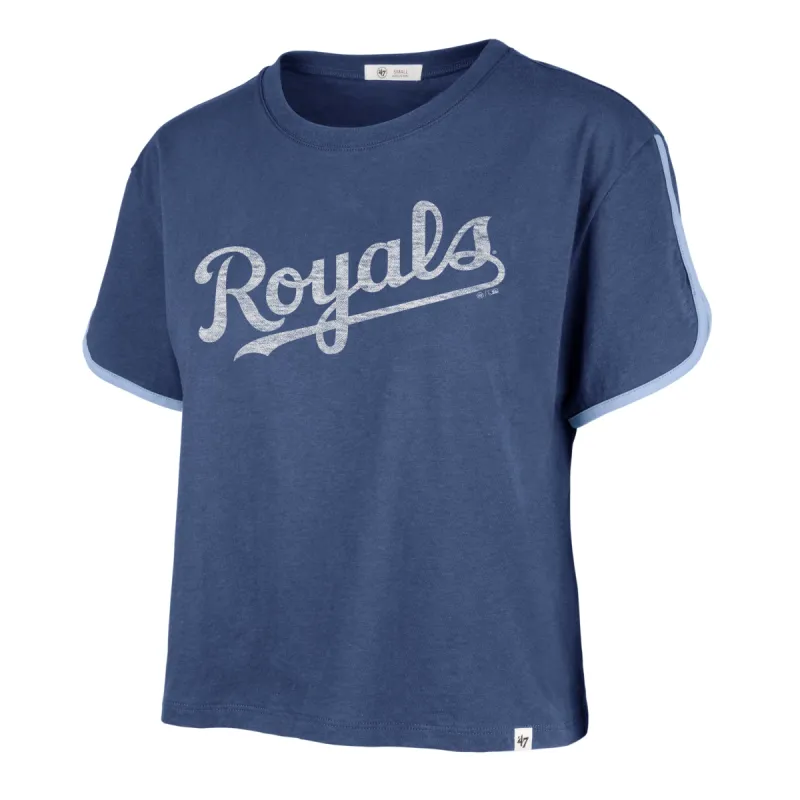 KANSAS CITY ROYALS PREMIER WORDMARK '47 DOLPHIN HEM CROP WOMENS sold by 47