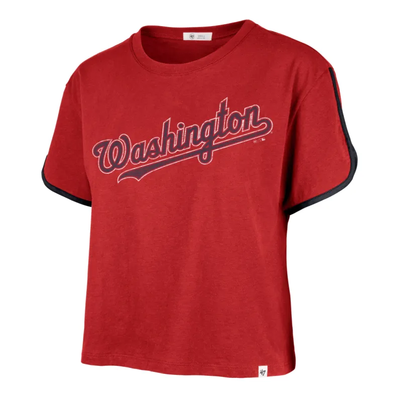 WASHINGTON NATIONALS PREMIER WORDMARK '47 DOLPHIN HEM CROP WOMENS sold by 47