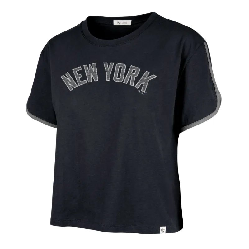 NEW YORK YANKEES PREMIER WORDMARK '47 DOLPHIN HEM CROP WOMENS sold by 47