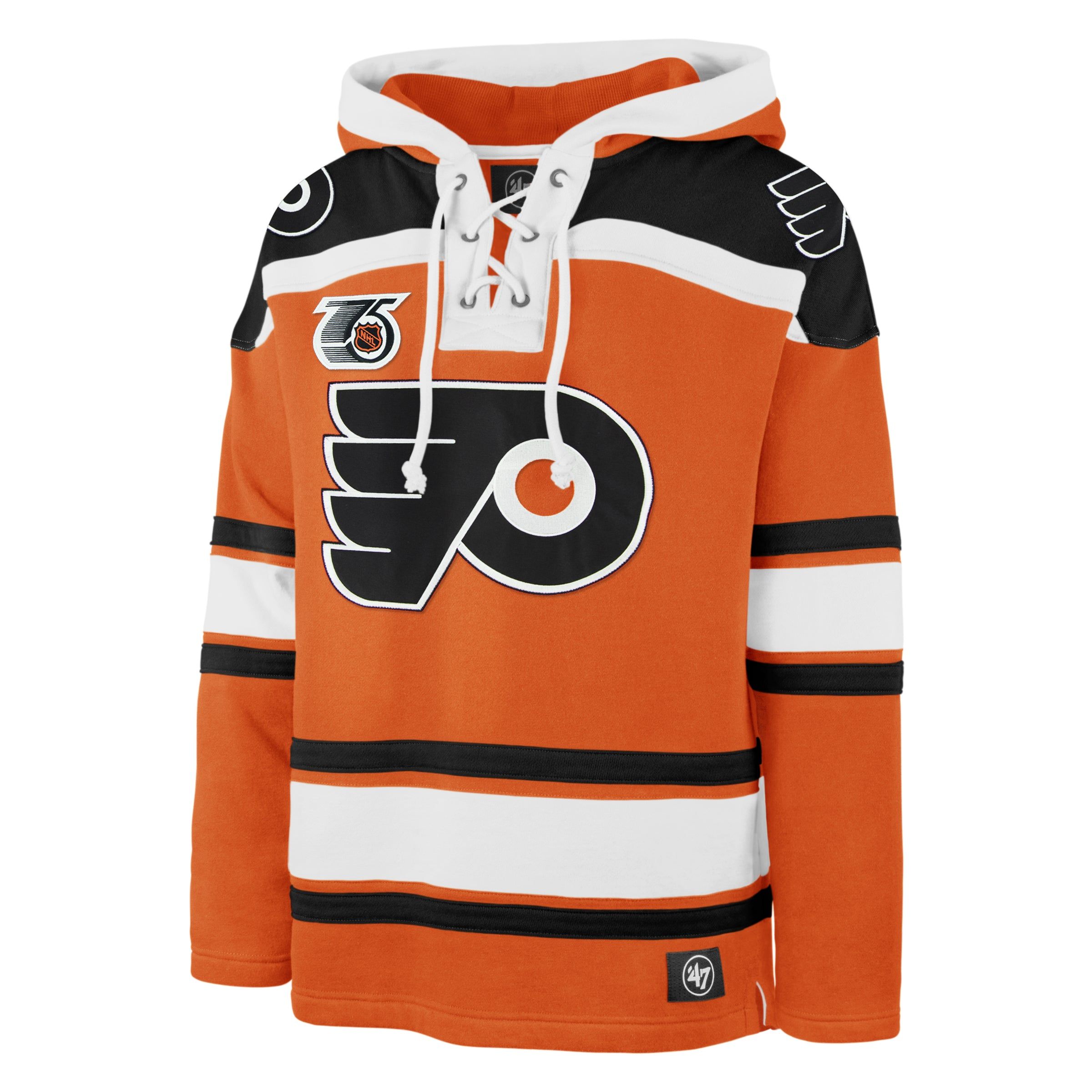 PHILADELPHIA FLYERS VINTAGE RETRO FREEZE SUPERIOR '47 LACER HOOD sold by 47