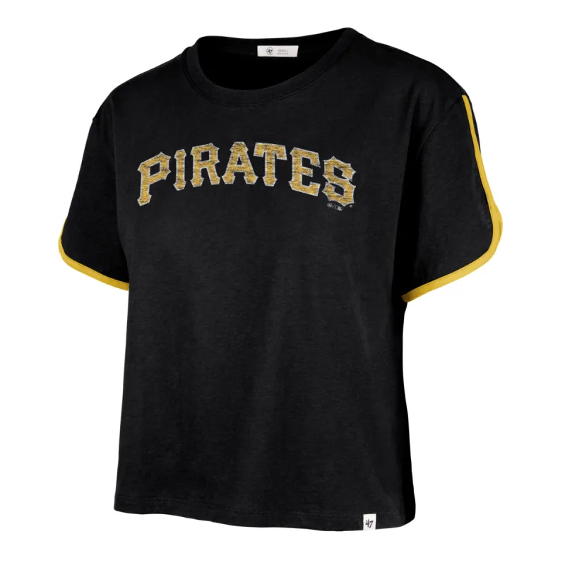 PITTSBURGH PIRATES PREMIER WORDMARK '47 DOLPHIN HEM CROP WOMENS sold by 47