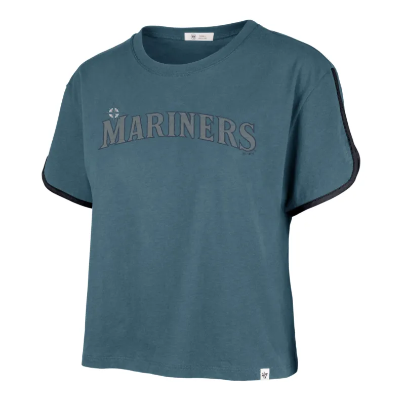 SEATTLE MARINERS PREMIER WORDMARK '47 DOLPHIN HEM CROP WOMENS sold by 47