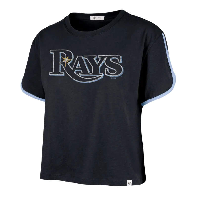TAMPA BAY RAYS PREMIER WORDMARK '47 DOLPHIN HEM CROP WOMENS sold by 47