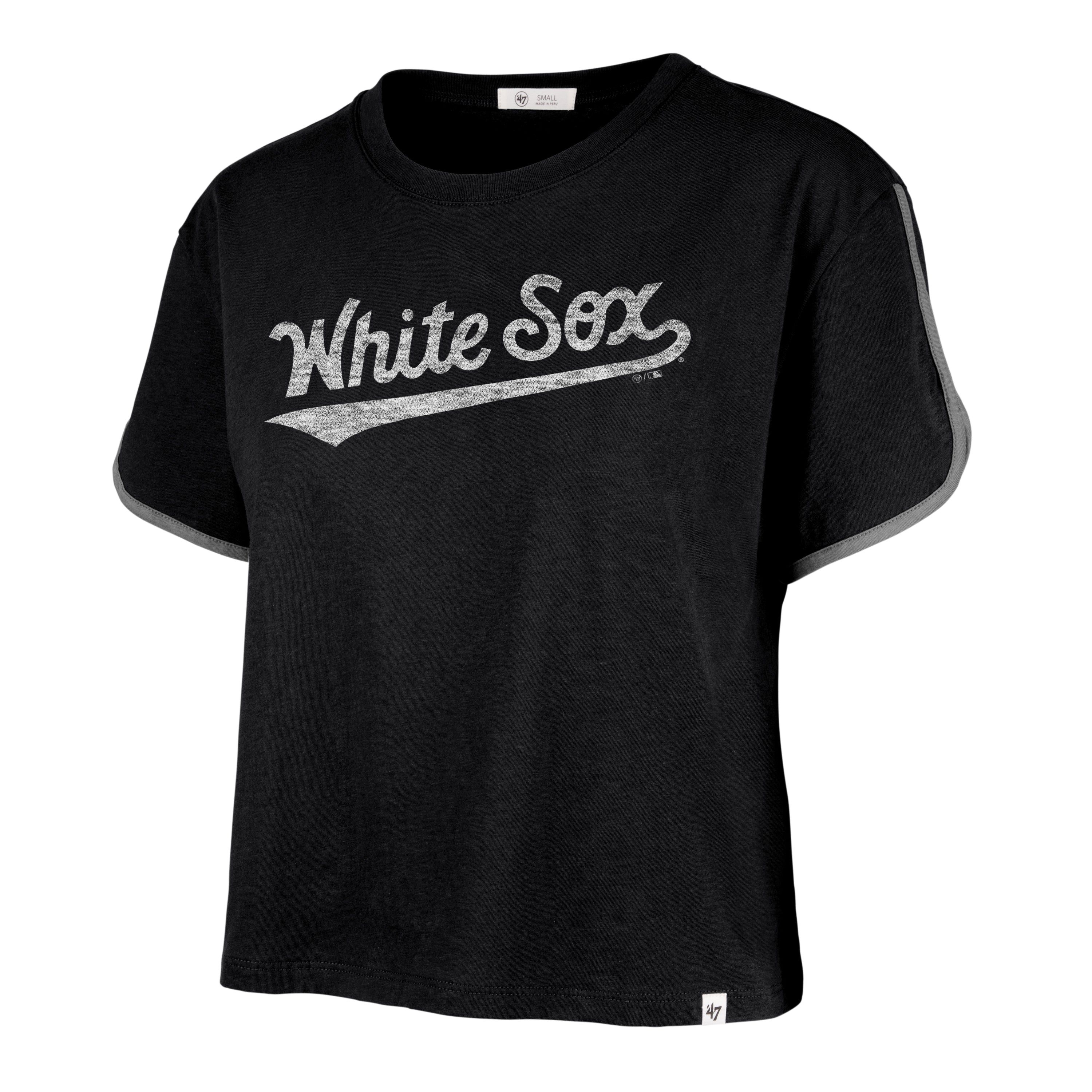 CHICAGO WHITE SOX PREMIER WORDMARK '47 DOLPHIN HEM CROP WOMENS sold by 47