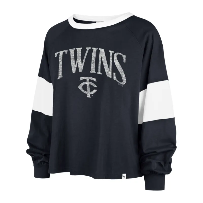MINNESOTA TWINS UPSIDE '47 RHEA LONG SLEEVE TEE WOMEN sold by 47
