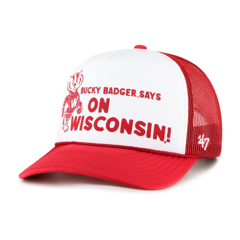 WISCONSIN BADGERS VINTAGE ARTICLE '47 TRUCKER made by 47