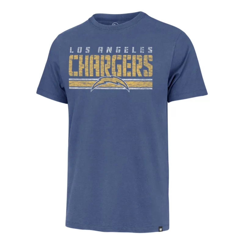 LOS ANGELES CHARGERS STRIPE THRU '47 FRANKLIN TEE sold by 47