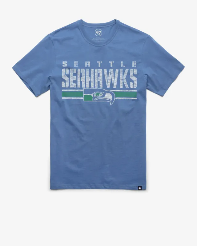 SEATTLE SEAHAWKS HISTORIC STRIPE THRU '47 FRANKLIN TEE sold by 47