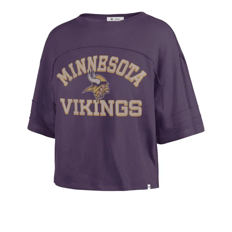 MINNESOTA VIKINGS HALF MOON '47 STEVIE CROP TEE WOMENS sold by 47