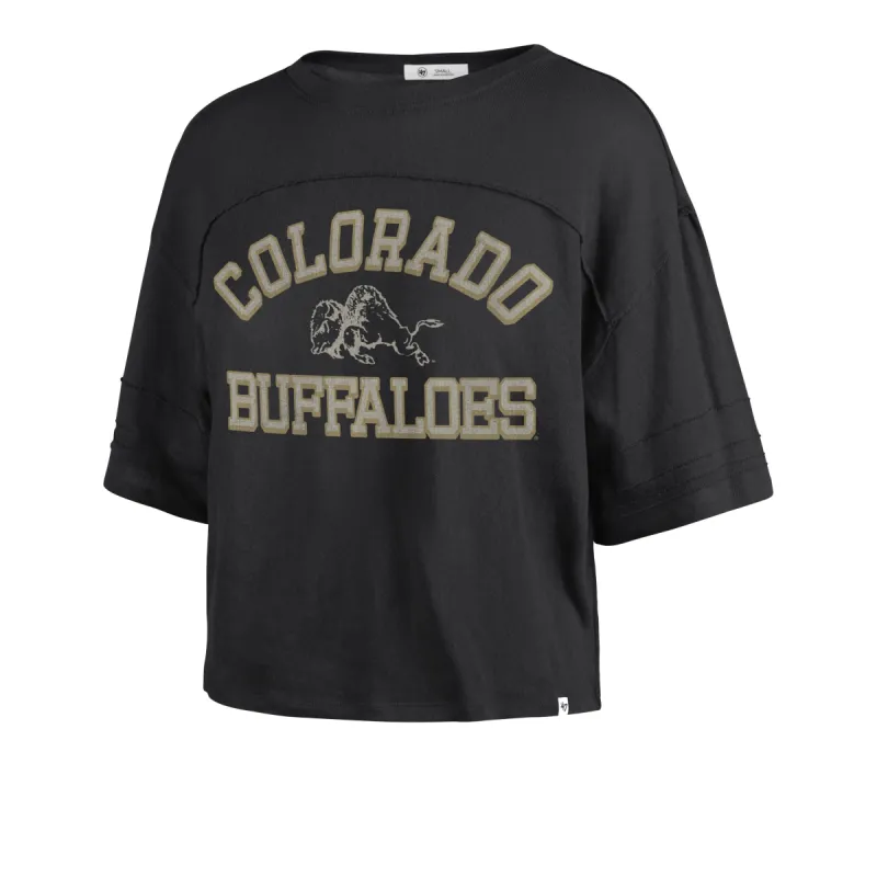 COLORADO BUFFALOES VINTAGE HALF MOON '47 STEVIE CROP TEE WOMENS sold by 47