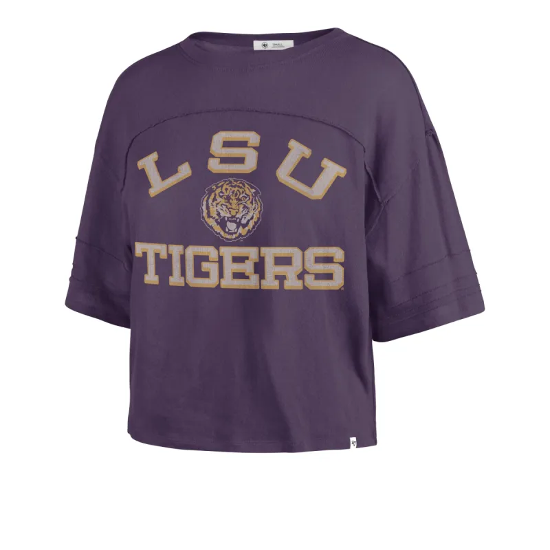 LOUISIANA STATE TIGERS LSU VINTAGE HALF MOON '47 STEVIE CROP TEE WOMENS sold by 47