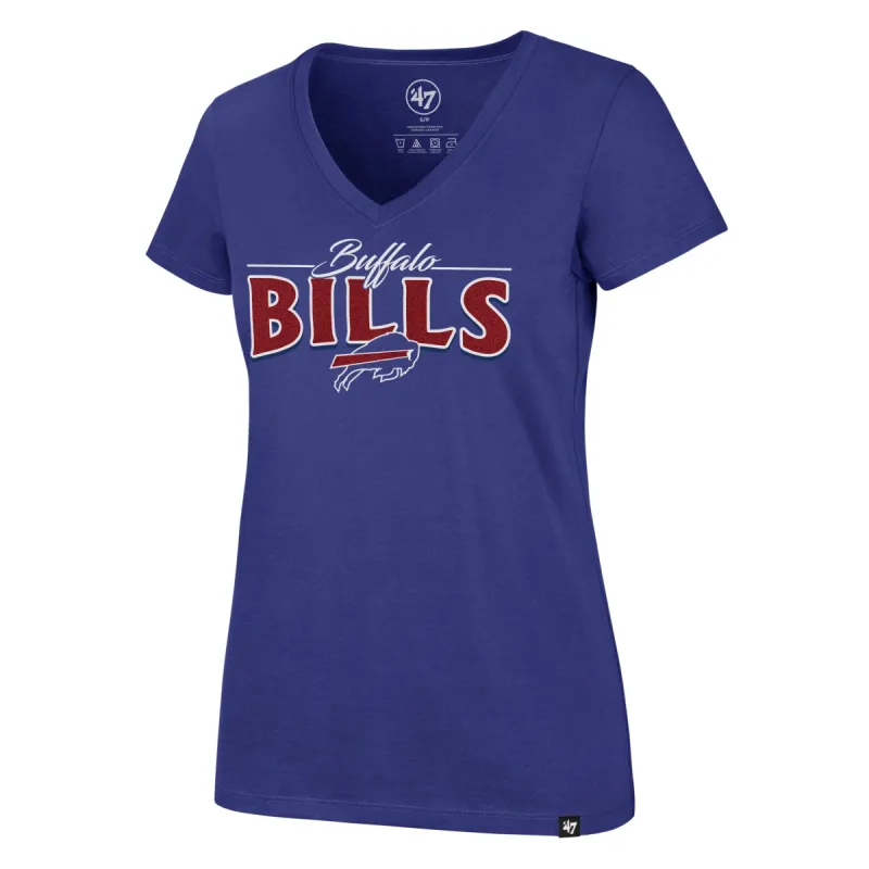 BUFFALO BILLS GLIMMER ON '47 ULTRA RIVAL V-NECK TEE WOMENS sold by 47