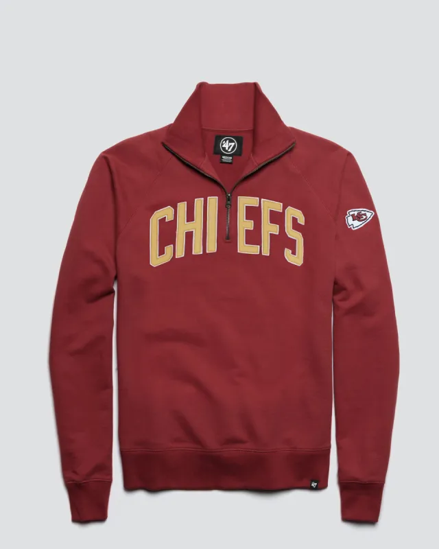 KANSAS CITY CHIEFS BANKS '47 HARRIS SCRIMMAGE 1/4 ZIP sold by 47