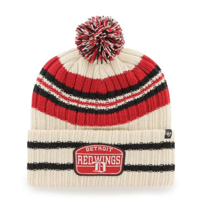 DETROIT RED WINGS VINTAGE HONE PATCH '47 CUFF KNIT sold by 47