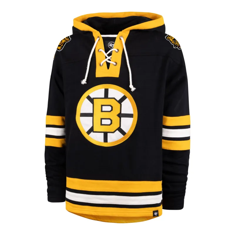 BOSTON BRUINS 100TH ANNIVERSARY LUNCH PAIL BARKER '47 LACER HOOD sold by 47