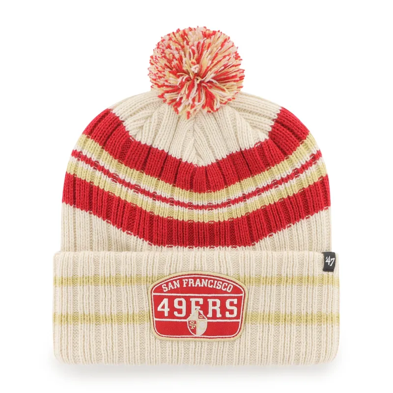 SAN FRANCISCO 49ERS LEGACY HONE PATCH 47 CUFF KNIT sold by 47