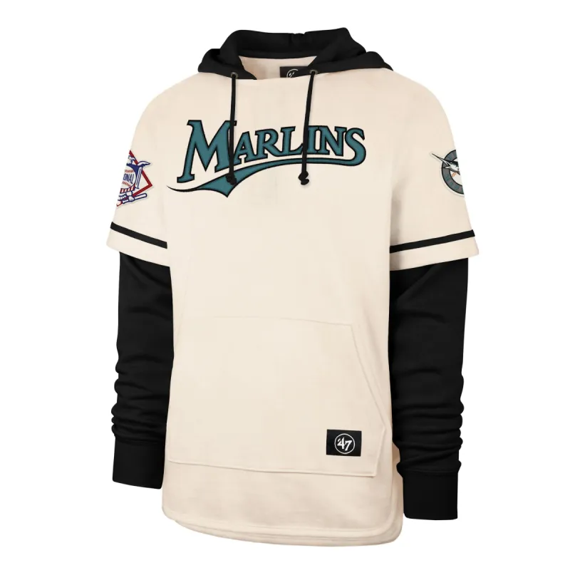 MIAMI MARLINS COOPERSTOWN TRIFECTA '47 SHORTSTOP PULLOVER HOOD sold by 47