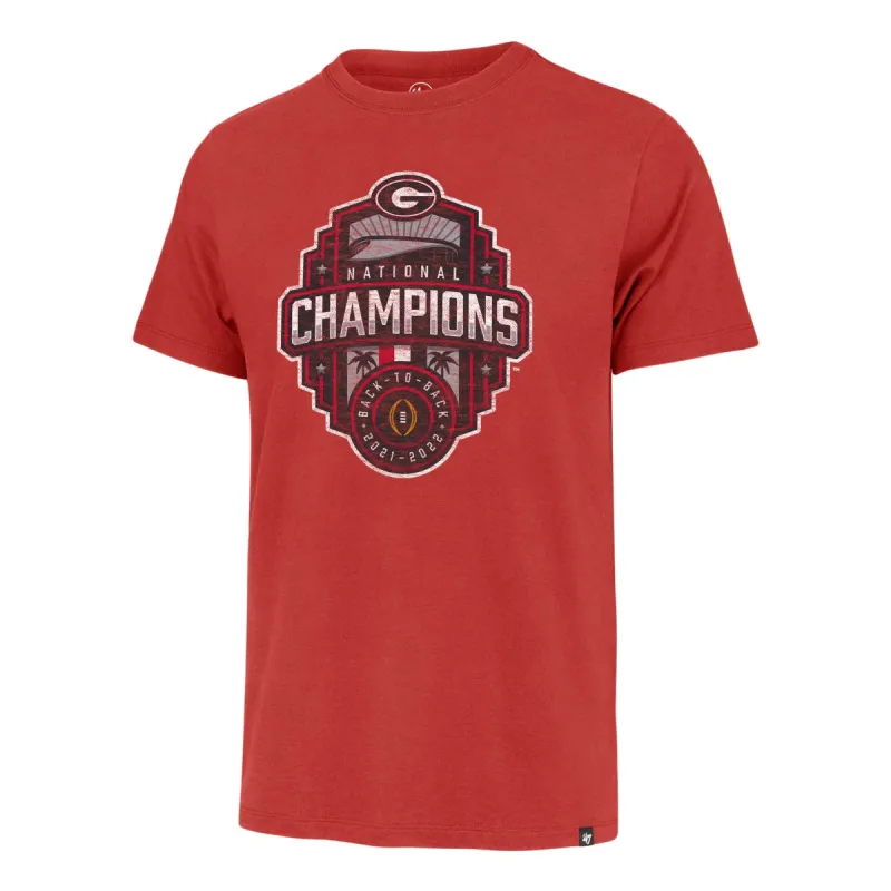 GEORGIA BULLDOGS 2022 CFP NATIONAL CHAMPS '47 FRANKLIN TEE sold by 47