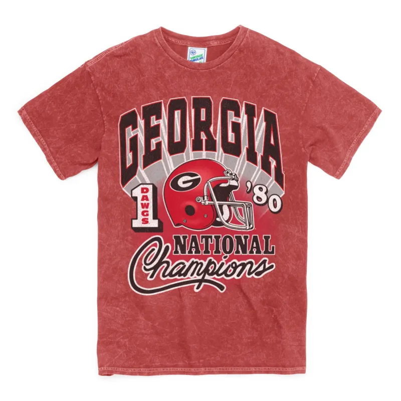 GEORGIA BULLDOGS 1980 NATIONAL CHAMPS ROCKER '47 VINTAGE TUBULAR TEE sold by 47