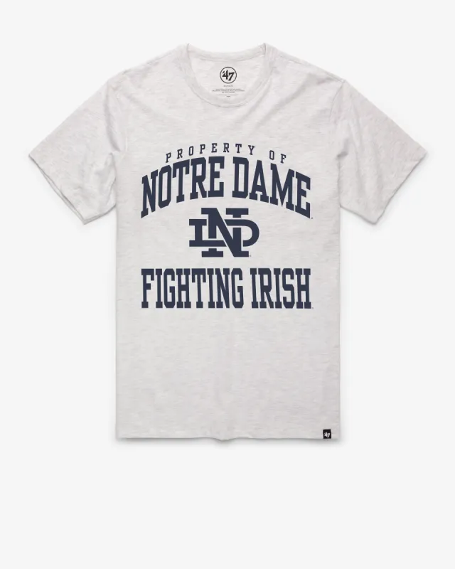 NOTRE DAME FIGHTIN IRISH VINTAGE PROPERTY OF ARCH '47 FRANKLIN TEE sold by 47