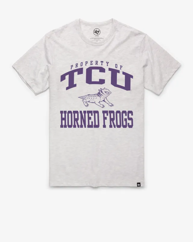 TEXAS CHRISTIAN HORNED FROGS VINTAGE PROPERTY OF ARCH '47 FRANKLIN TEE sold by 47