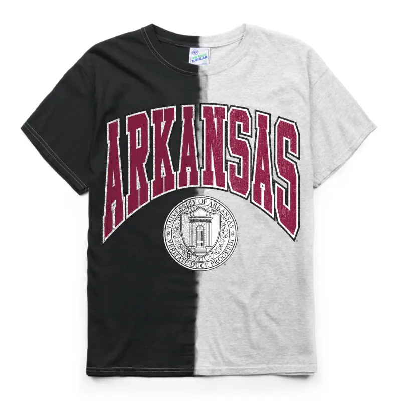 ARKANSAS RAZORBACKS SPLIT DYE '47 VINTAGE TUBULAR TEE sold by 47
