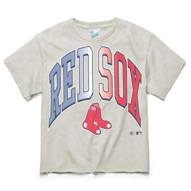 BOSTON RED SOX AURORA MINERAL '47 VINTAGE TUBULAR CROP TEE WOMENS sold by 47