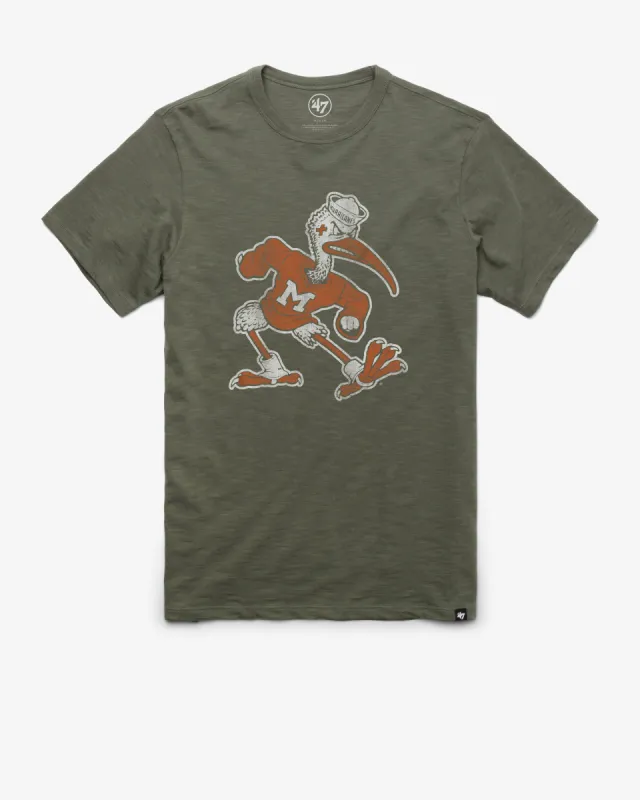 MIAMI HURRICANES VINTAGE GRIT '47 SCRUM TEE sold by 47