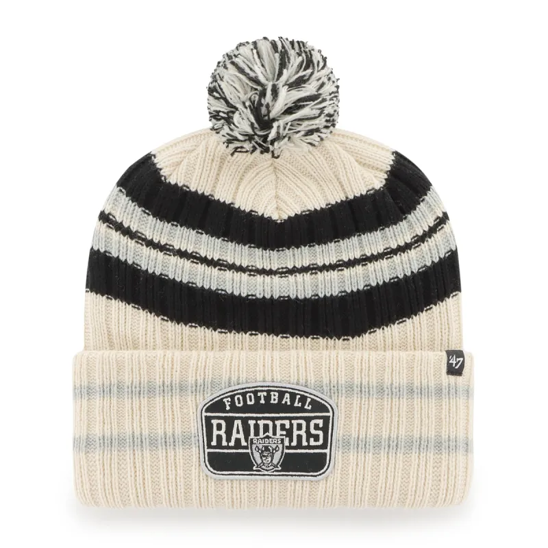 LAS VEGAS RAIDERS LEGACY HONE PATCH 47 CUFF KNIT made by 47