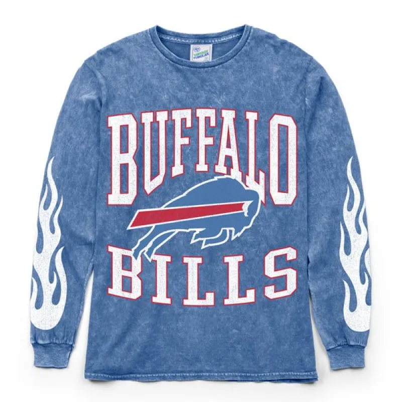 BUFFALO BILLS ROCKER VINTAGE TUBULAR BOYFRIEND LS TEE WMN sold by 47