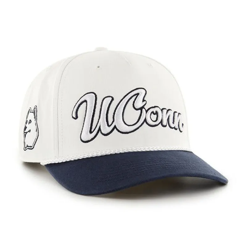 CONNECTICUT HUSKIES UCONN VINTAGE OVERHAND SCRIPT TT 47 MVP DV made by 47