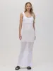 Serenity: 100% Cotton Crochet Maxi Bow Tank Dress sold by 525 America
