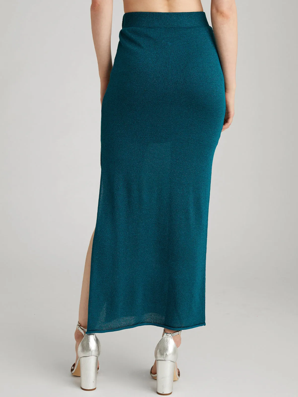 Gwen: Metallic Maxi Skirt sold by 525 America product image thumbnail 4