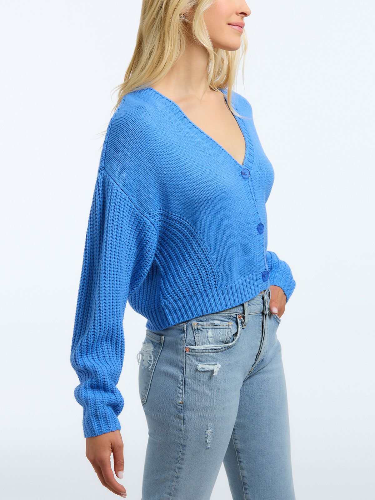 The Harper: Acrylic V-Neck Cardigan sold by 525 America product image thumbnail 4
