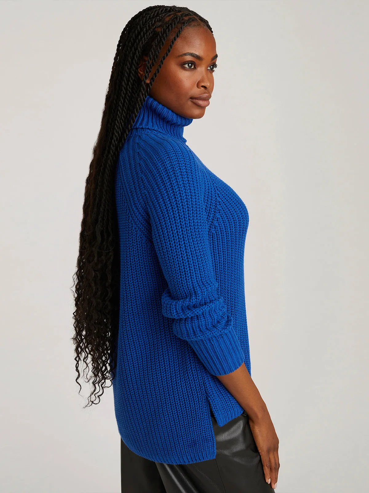 Stella: Cotton Shaker Turtleneck Tunic sold by 525 America product image thumbnail 2