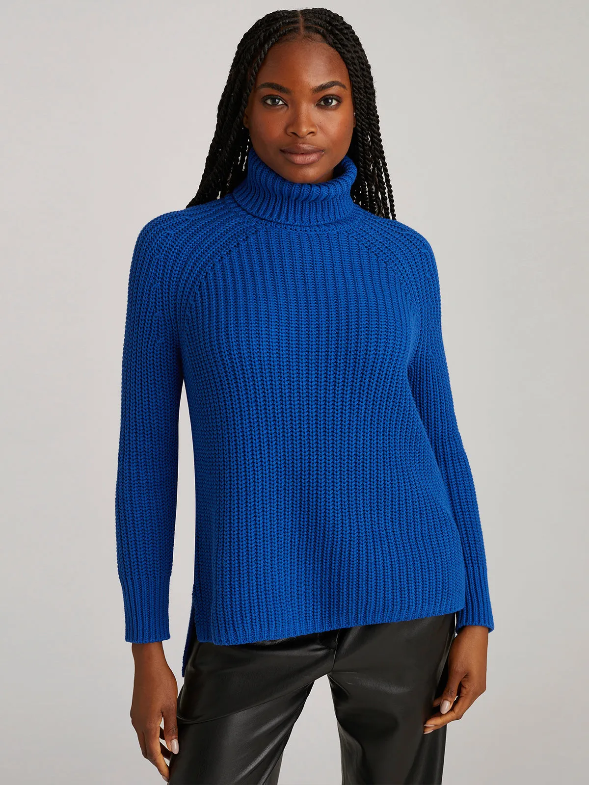Stella: Cotton Shaker Turtleneck Tunic sold by 525 America