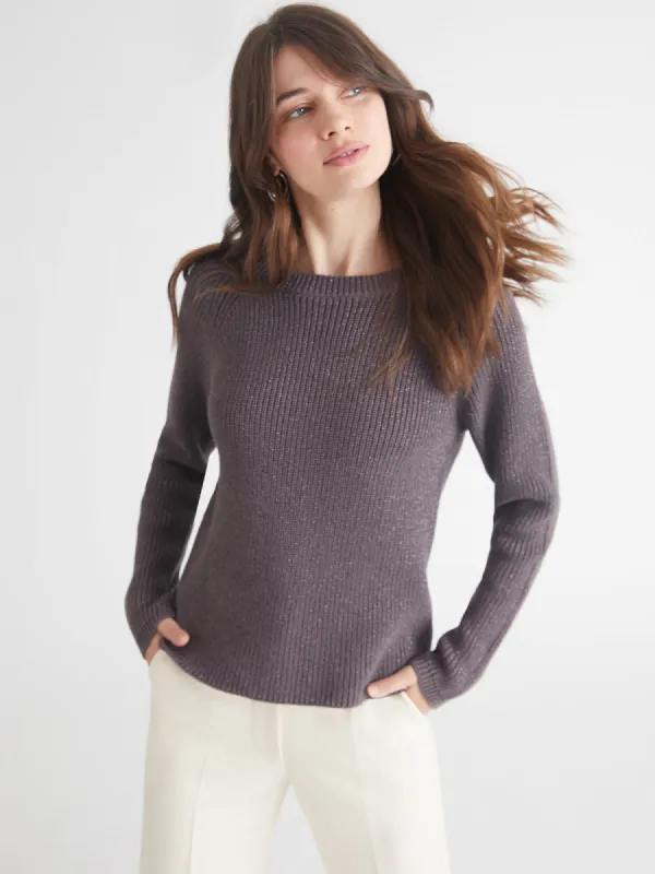 Jane: Metallic Creweneck Sweater sold by 525 America