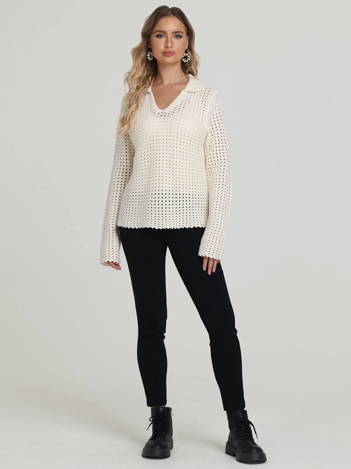 Maria: Texture Baja Pullover sold by 525 America product image thumbnail 5