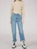 The Mia: Cotton Transfer Stitch Cropped Sweater sold by 525 America