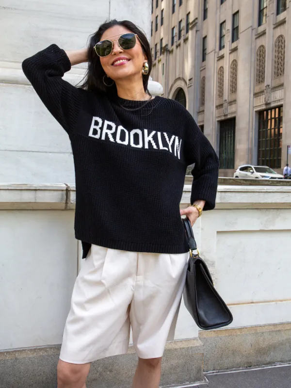 Brooklyn: Crewneck Shaker Stitch Sweater sold by 525 America