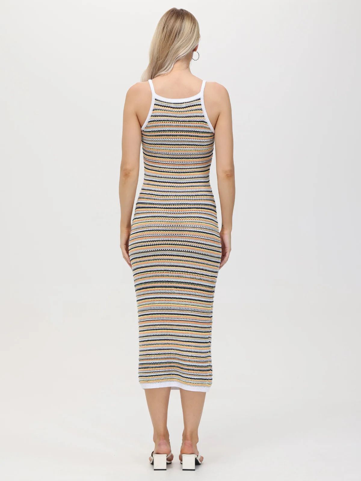 Scarlett: Crochet Stripe Midi Dress sold by 525 America product image thumbnail 3