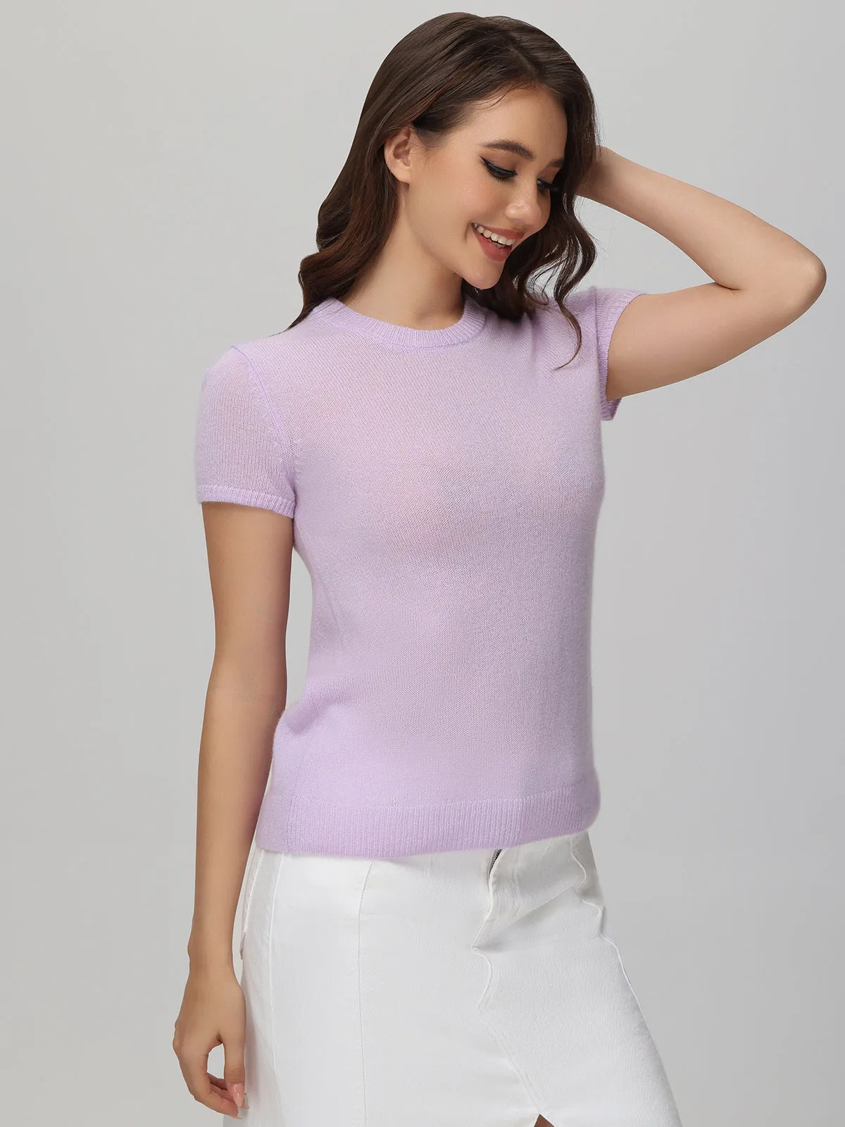 Cashmere Short Sleeve Pullover sold by 525 America product image thumbnail 2