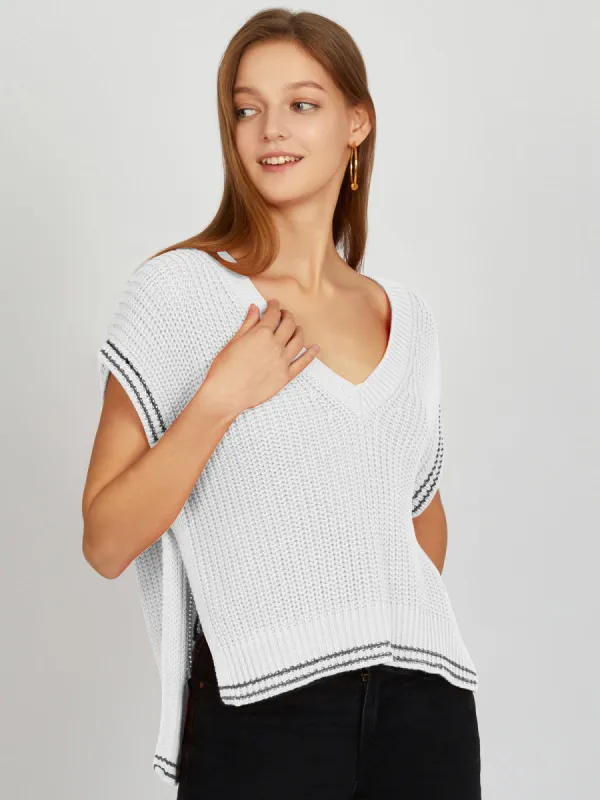 Lizzie: Cable Varsity Vest sold by 525 America