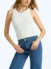 100% Cotton Rib Tie Back Tank sold by 525 America