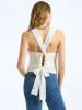 100% Cotton Rib Tie Back Tank sold by 525 America