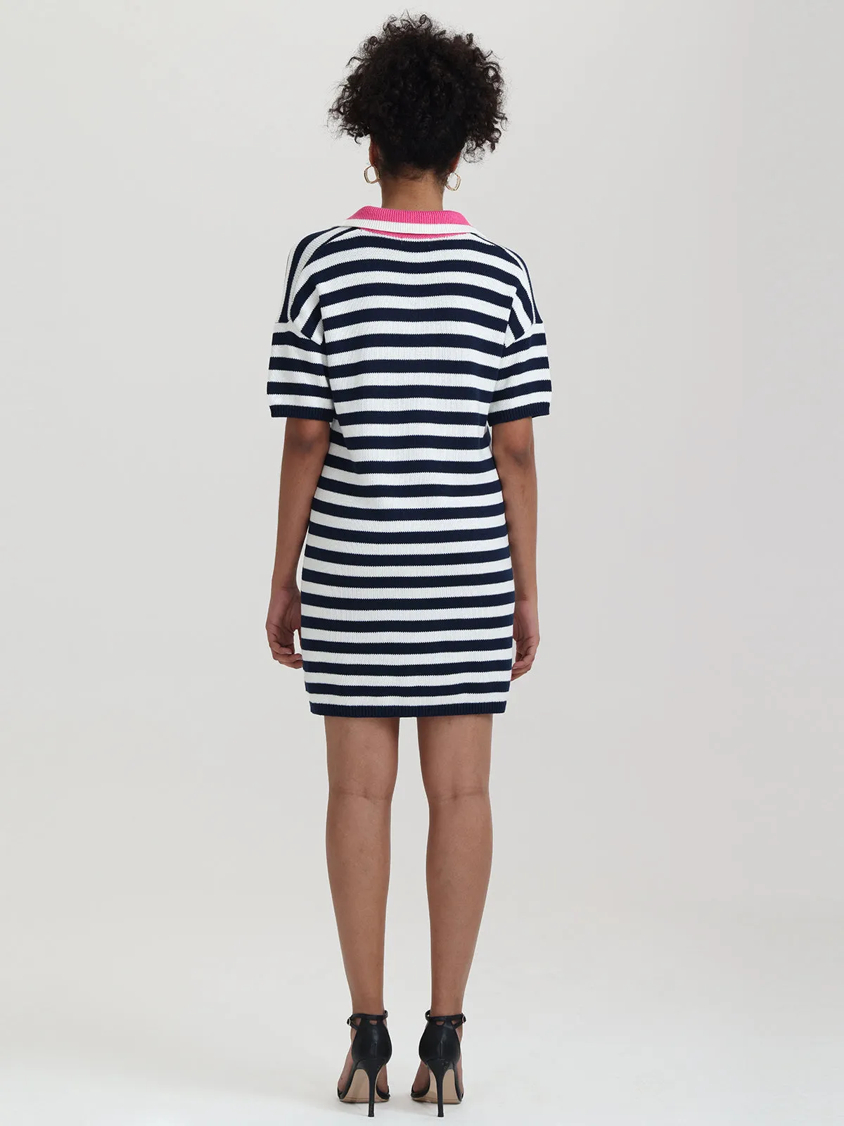 Lottie: Stripe Polo Mini Dress sold by 525 America product image thumbnail 4