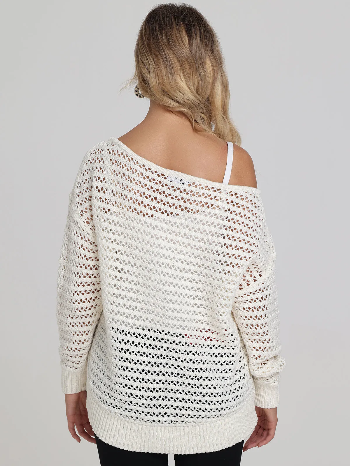 Cindy: Open Stitch Pullover sold by 525 America product image thumbnail 4