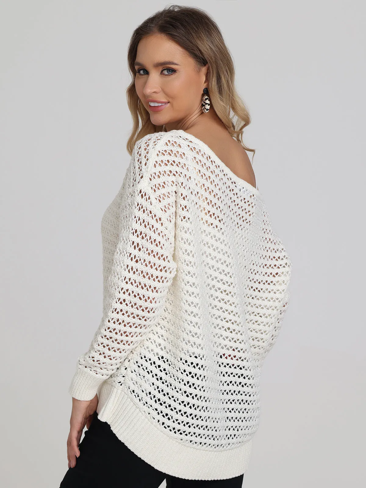 Cindy: Open Stitch Pullover sold by 525 America product image thumbnail 3