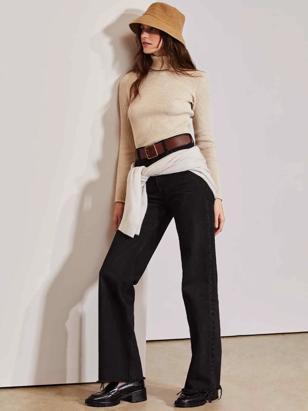 The Chloe: Ribbed Knit Turtleneck sold by 525 America product image thumbnail 2